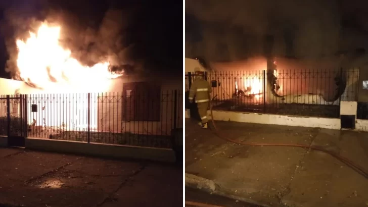 Voraz incendio en el Registro Civil de Rada Tilly: hubo pérdida total de documentación