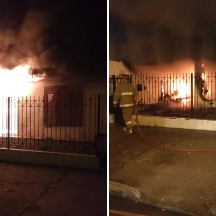 Voraz incendio en el Registro Civil de Rada Tilly: hubo pérdida total de documentación