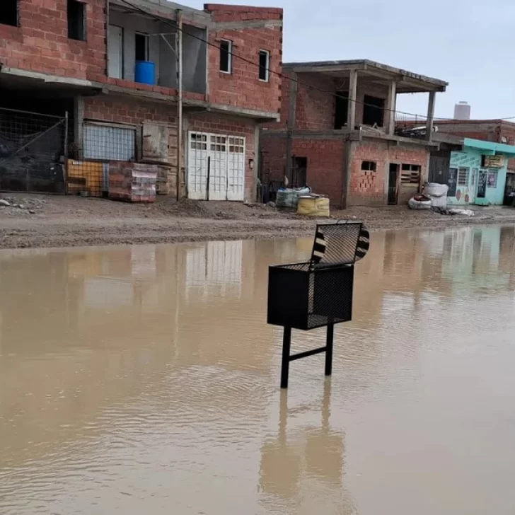 Temporal de lluvia dejó al descubierto la falta de obras en Comodoro Rivadavia