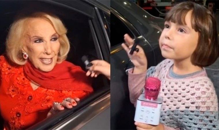 Juliet Czupiak, la mini periodista de 7 años, cumplió su sueño y entrevistó a Mirtha Legrand