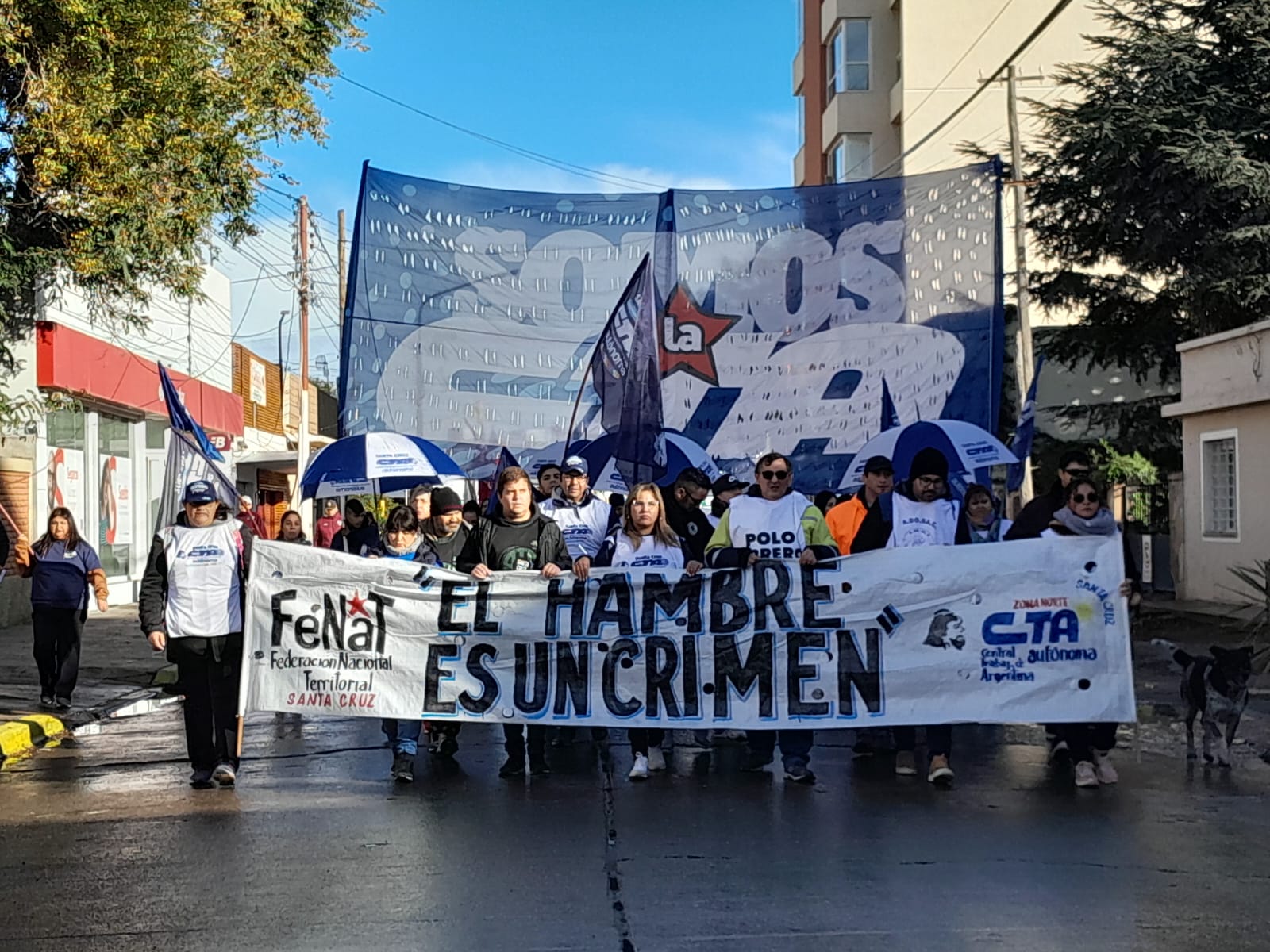 Caleta Olivia: CTA y Polo Obrero se movilizan y buscan entregar petitorio en el Municipio