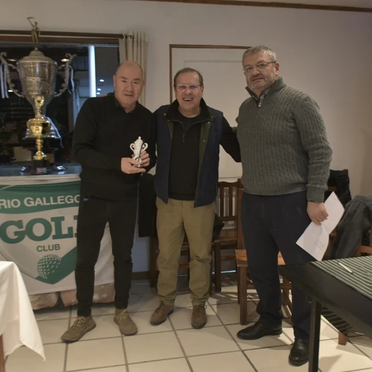 El histórico “Lalo” Harris y Mario Markic, presentes en la premiación del Río Gallegos Golf Club