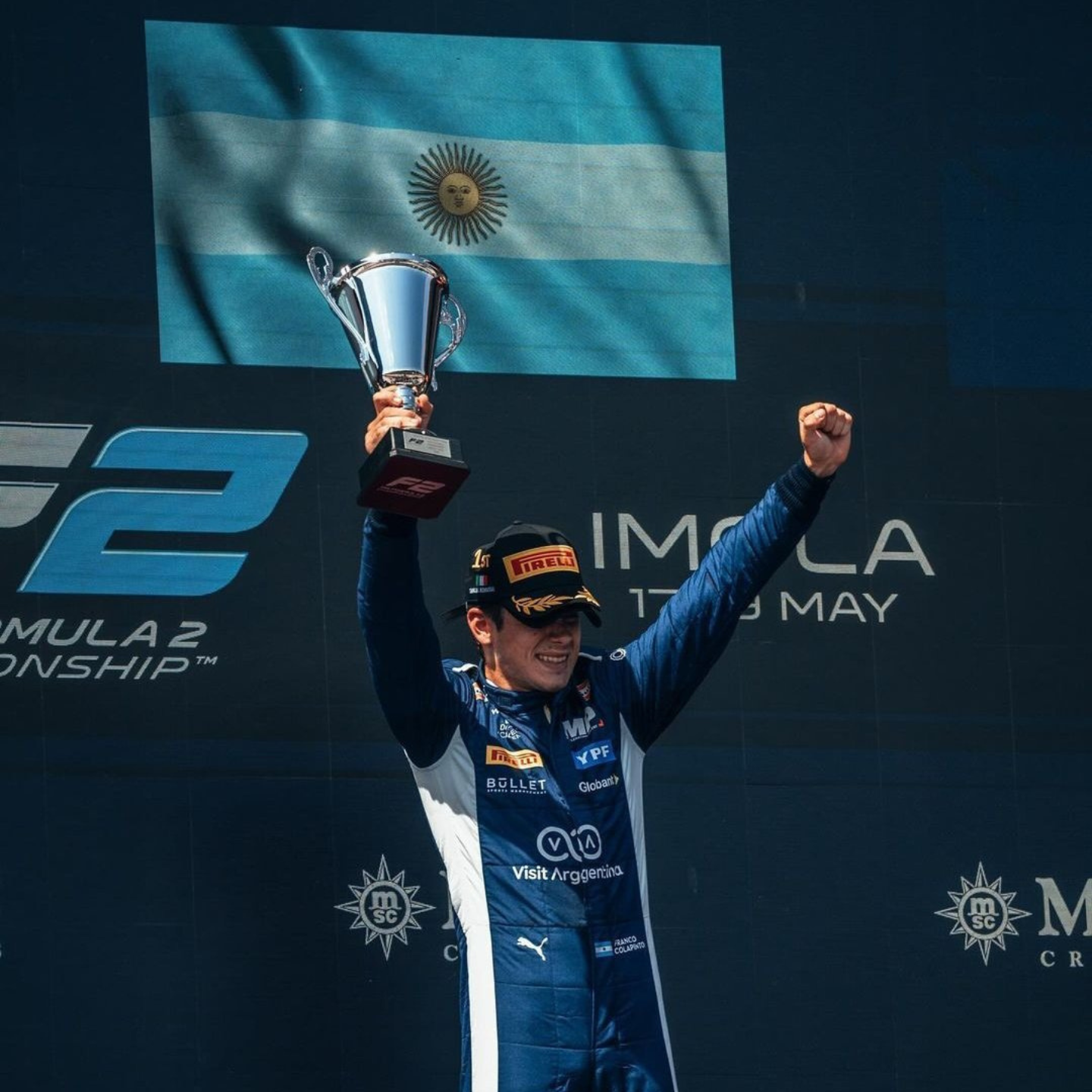 Franco Colapinto rinde un emotivo homenaje a Traverso tras coronarse en Imola con una maniobra épica Franco Colapinto rinde un emotivo homenaje a Traverso tras coronarse en Imola con una maniobra épica