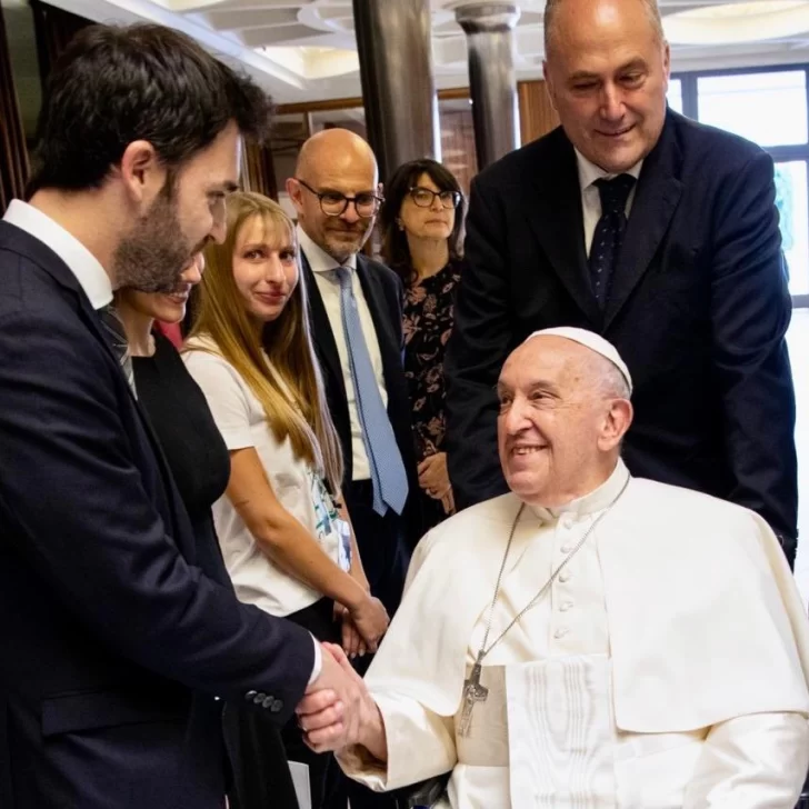 Ignacio Torres se reunió con el Papa Francisco en el Vaticano