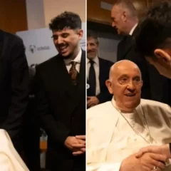 El emotivo encuentro del Papa Francisco con Luquitas Rodríguez: “Gracias por hacer reír a la gente”
