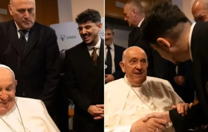 El emotivo encuentro del Papa Francisco con Luquitas Rodríguez: “Gracias por hacer reír a la gente”