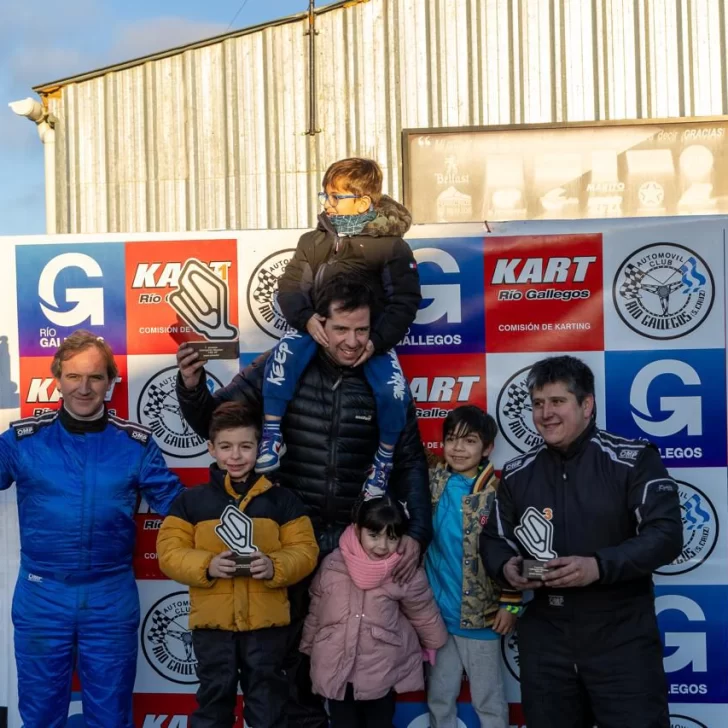 Este domingo, Sebastián Gómez  festejó por duplicado en el campeonato de Karting