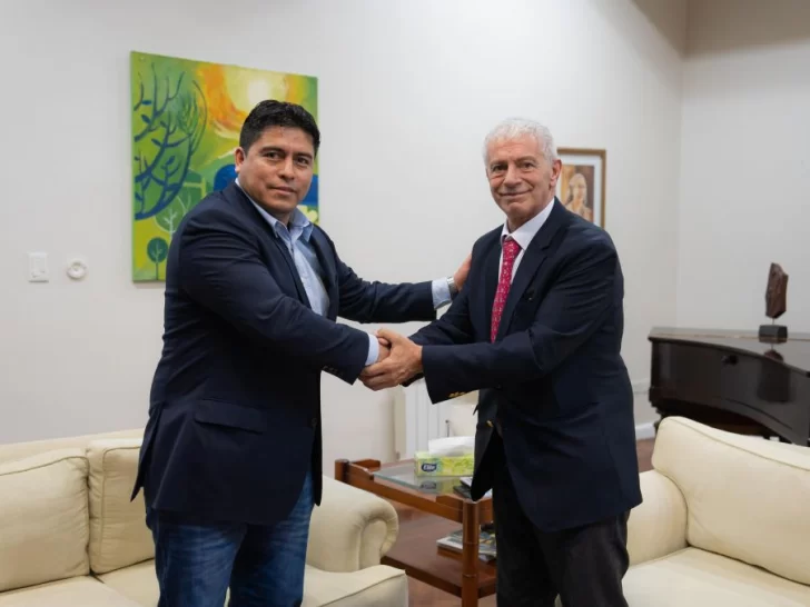 Claudio Vidal recibió a Mariano Cúneo Libarona en Río Gallegos