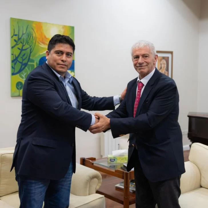 Claudio Vidal recibió a Mariano Cúneo Libarona en Río Gallegos