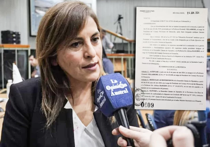 El Ejecutivo designó a Iris Rasgido como presidenta del Consejo Provincial de Educación