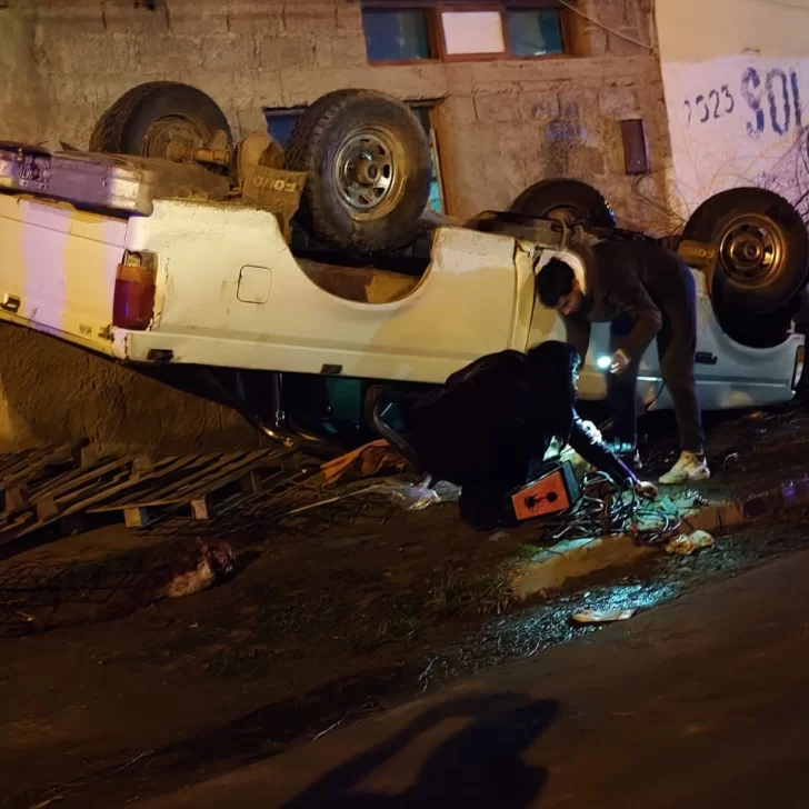 Circulaban alcoholizados, chocaron un árbol y volcaron