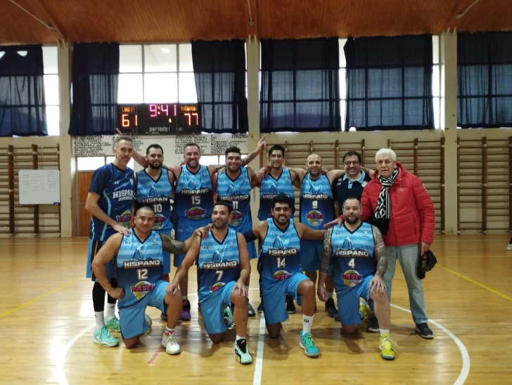 Los “maxi” de Hispano se lucen en la Liga de Básquet de Punta Arenas