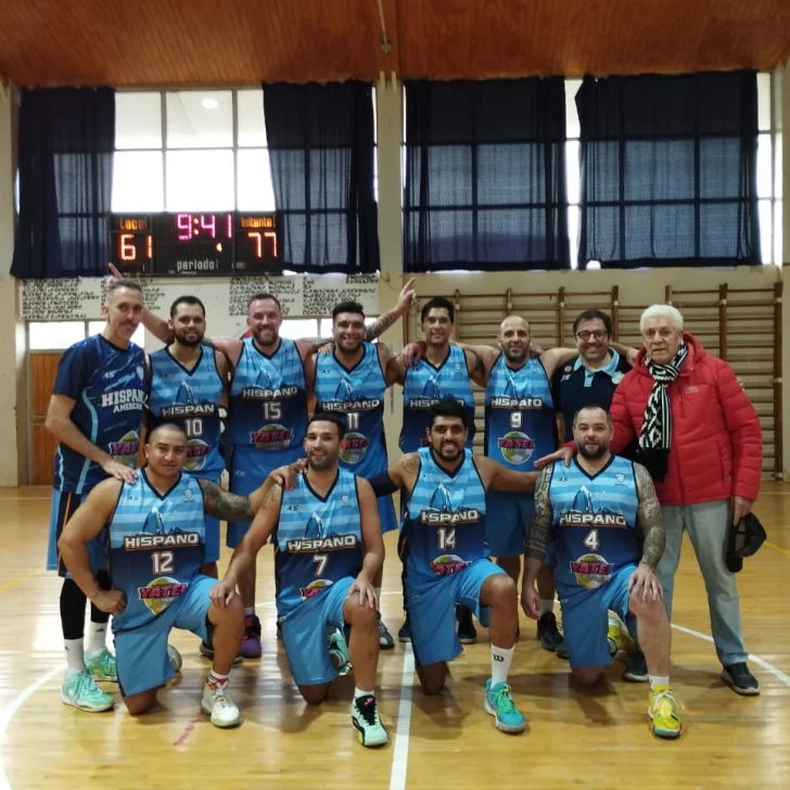 Los “maxi” de Hispano se lucen en la Liga de Básquet de Punta Arenas