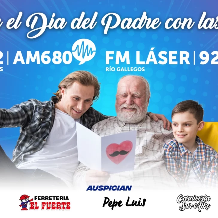 Sorteo del Día del Padre con radio LU12 y La Opinión Austral: ganá asado, picada, ropa, pastas y premios sorpresa