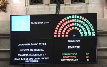 Senado: El Gobierno celebró la aprobación en general de la Ley Bases