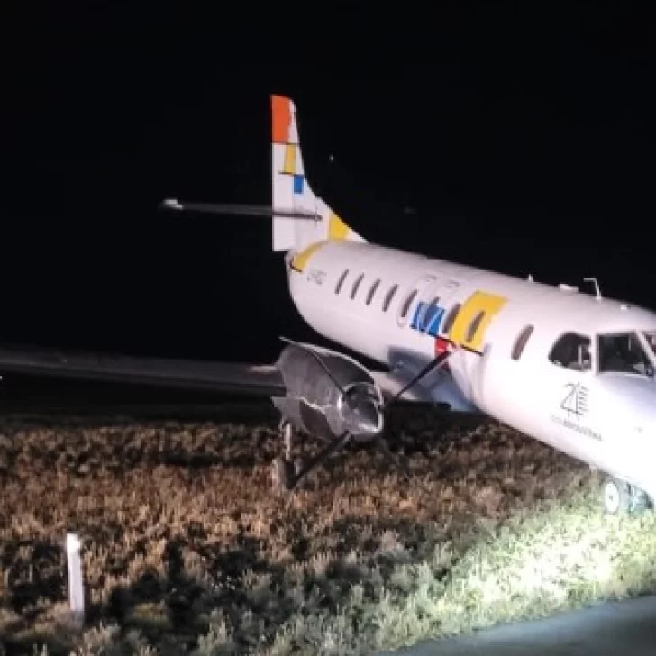 Avión que transportaba explosivos despistó en el aeropuerto de Río Gallegos