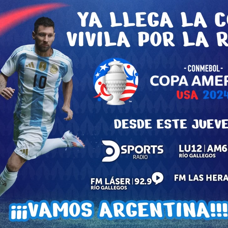 ¡Ya llega la Copa América! Vivila por LU12 AM680 y el Grupo La Opinión Austral