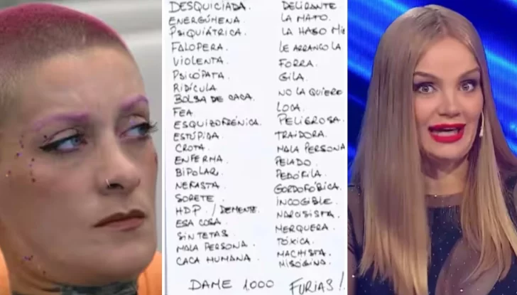 La polémica lista de Eliana Guercio sobre los insultos que le lanzaron a Furia de Gran Hermano: “Desquiciada”