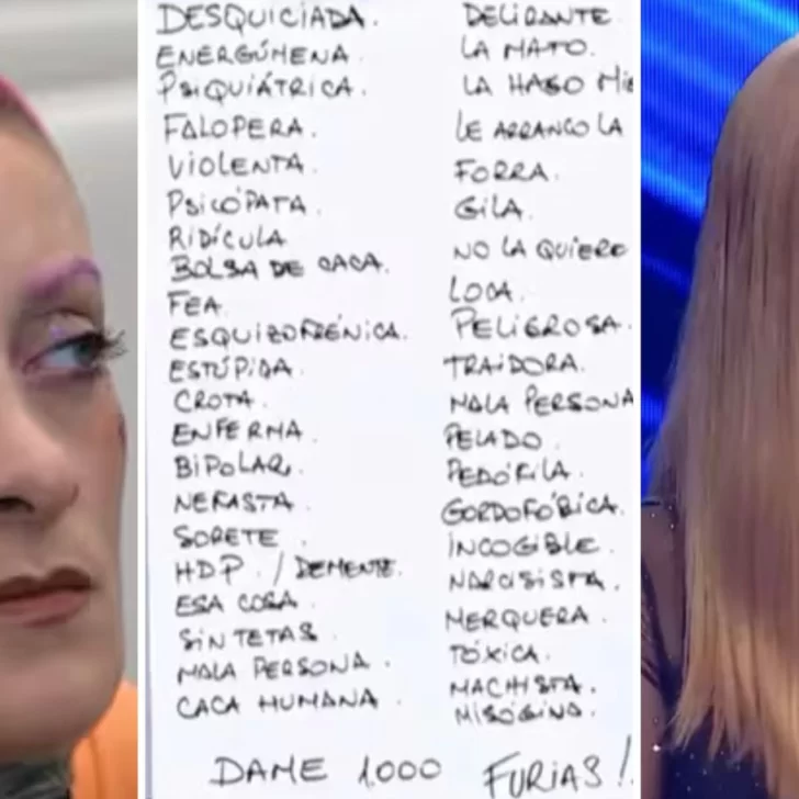 La polémica lista de Eliana Guercio sobre los insultos que le lanzaron a Furia de Gran Hermano: “Desquiciada”