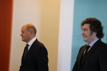 Javier Milei se reunió con Olaf Scholz y visitó el Monumento del Holocausto