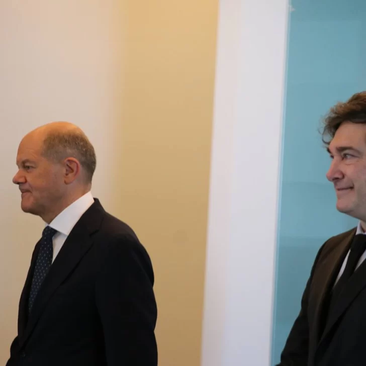 Javier Milei se reunió con Olaf Scholz y visitó el Monumento del Holocausto