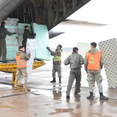 Chubut recibió un cargamento del Gobierno Nacional para familias afectadas por el temporal