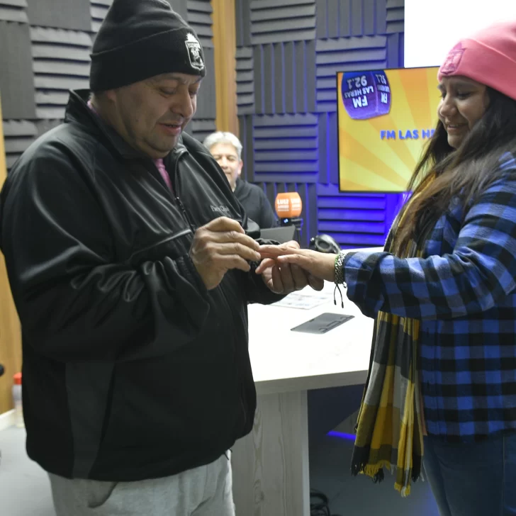 “¡Sí, quiero!”, en medio de una travesía con nieve y en los estudios de Radio LU12 AM680