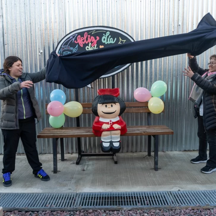 El homenaje más austral: Río Gallegos ya tiene su monumento a Mafalda