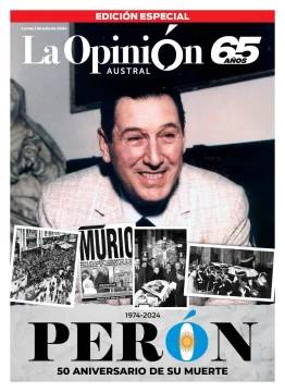 Tapa Especial de La Opinión Austral: Perón, 50 aniversario de su muerte