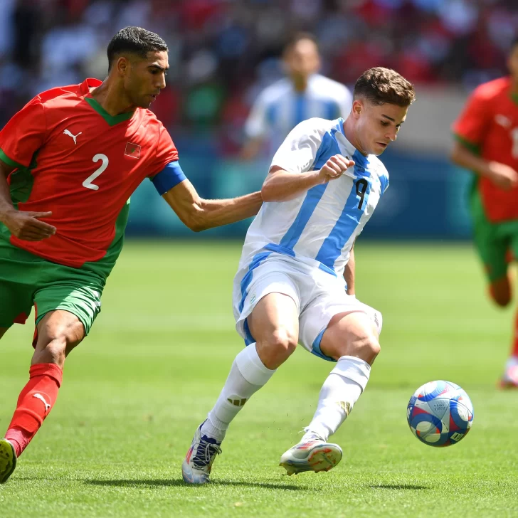 Juegos Olímpicos París 2024: le anularon un gol a la Selección Argentina y perdió 2-1 ante Marruecos 