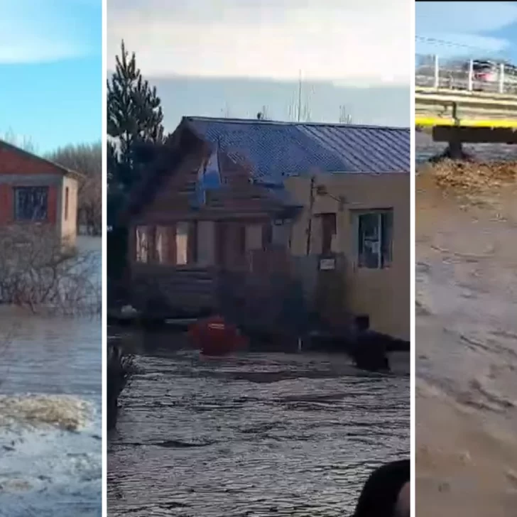 Alerta en Los Antiguos: el río desbordó, inundó viviendas y tres familias debieron ser evacuadas