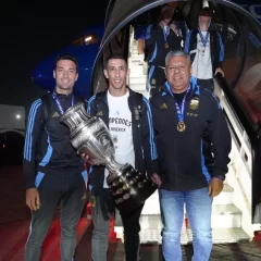 Tras ganar la Copa América, llegaron los bicampeones con Ángel Di María a la cabeza