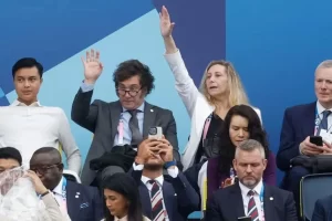 Javier Milei y Karina Milei participaron de la fiesta inaugural de los Juegos Olímpicos de París 2024