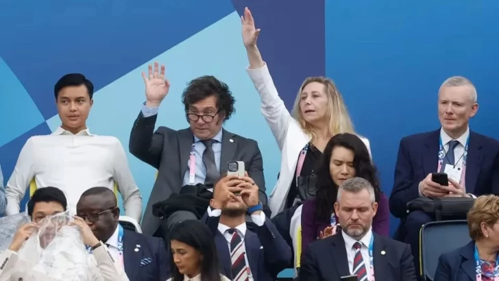 Javier Milei y Karina Milei participaron de la fiesta inaugural de los Juegos Olímpicos de París 2024