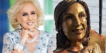 Vandalizaron la estatua de Mirtha Legrand en Villa Cañás