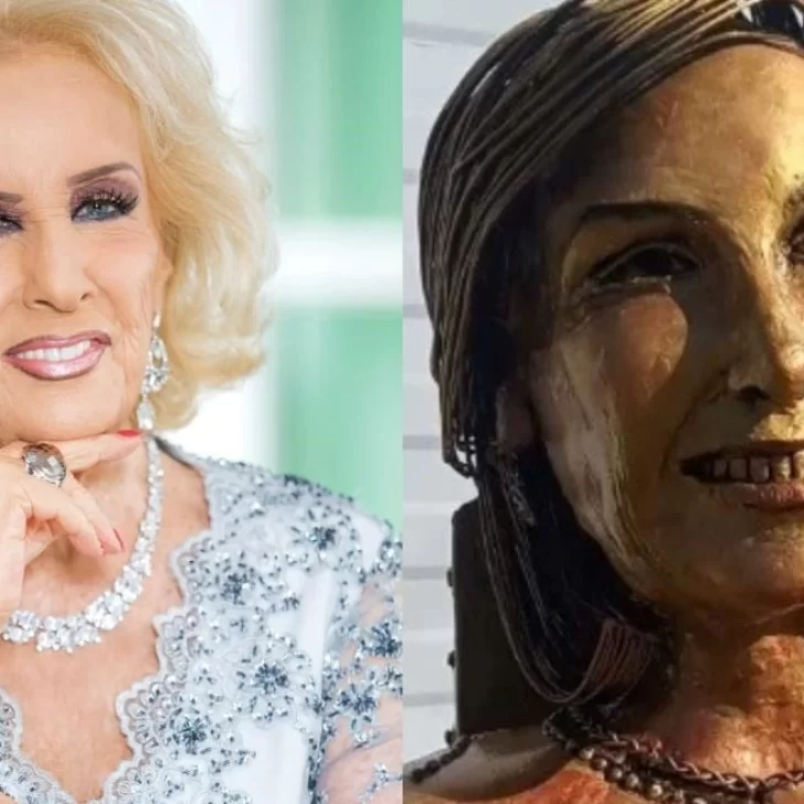 Vandalizaron la estatua de Mirtha Legrand en Villa Cañás