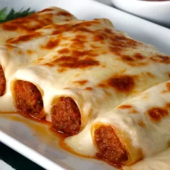 Receta de panqueques para cocinar canelones rellenos