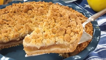 Receta de tarta o crumble de manzana en solo 5 pasos