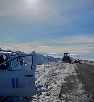 Cortan la Ruta 3 de noche por una semana para autos particulares entre Comodoro y Trelew por la nieve