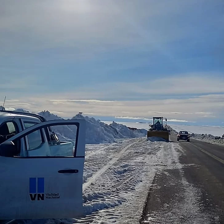 Cortan la Ruta 3 de noche por una semana para autos particulares entre Comodoro y Trelew por la nieve