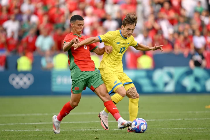 Fútbol en los Juegos Olímpicos: Ucrania venció a Marruecos y la selección Argentina quedó primera en el Grupo B