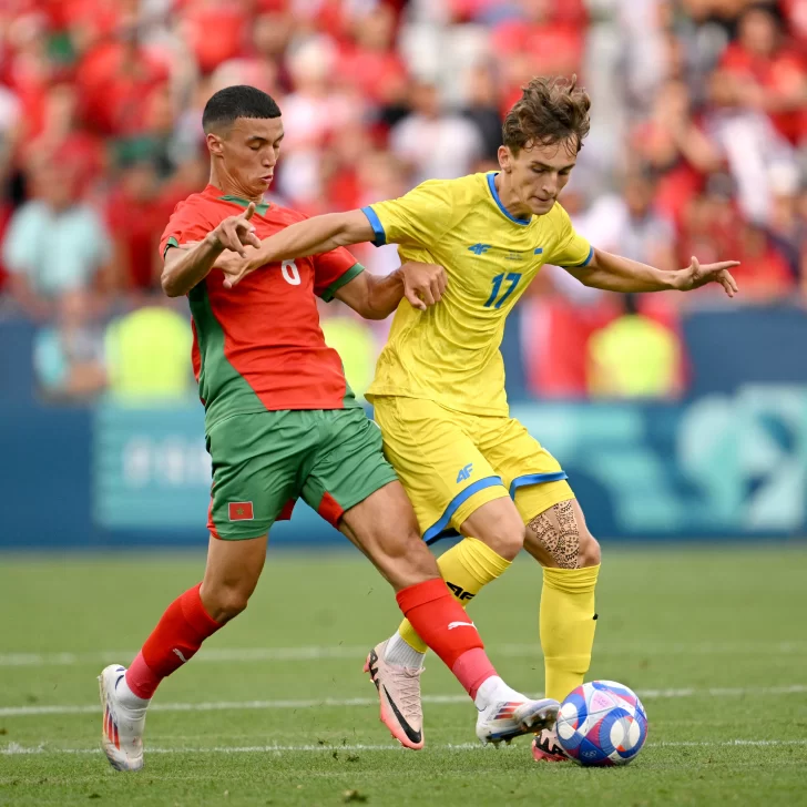 Fútbol en los Juegos Olímpicos: Ucrania venció a Marruecos y la selección Argentina quedó primera en el Grupo B