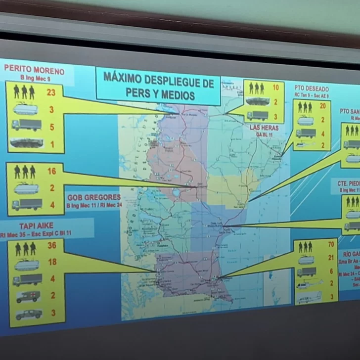 Emergencia climática: el Ministerio de Defensa reafirmó su “compromiso de seguir coordinando esfuerzos”