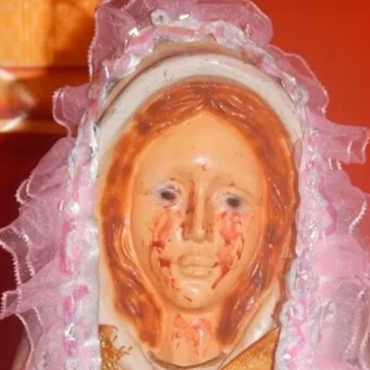 La Virgen de Metán lloró lágrimas de sangre mientras rezaban por Loan