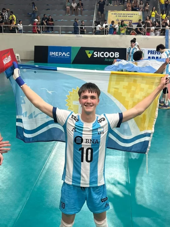 Con “Gonza” Pedernera, Argentina le ganó a Brasil y es campeón sudamericano de vóley