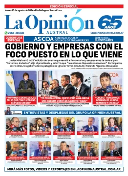 Tapa Especial de La Opinión Austral: Gobierno y empresas con el foco puesto en lo que viene