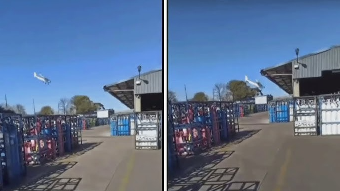 Video. Lo echaron del trabajo y estrelló una avioneta contra la fabrica donde trabajaba