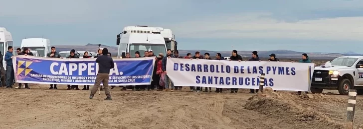 CAMICRUZ expresó su “rotundo rechazo” al corte de CAPPEMA en los accesos a Cerro Vanguardia