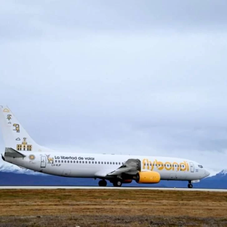 Mal debut de Flybondi en la inauguración de la ruta El Calafate y Ushuaia