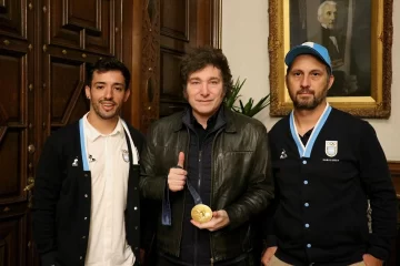 Javier Milei recibió al medallista de oro “Maligno” Torres en la Casa Rosada